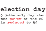 Election day text image
