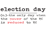Election day text image