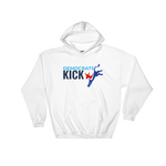 Democrats Kick A - white Hooded Sweatshirt