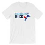 Democrats Kick A logo on white t-shirt