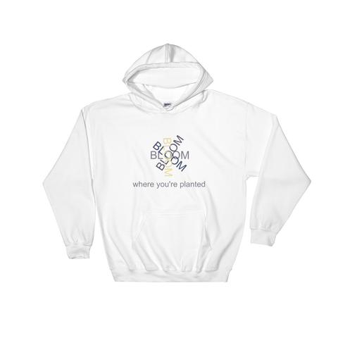 White bloom hoodie
