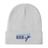 Democrats Kick A white beanie hat