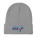 Democrats Kick A gray beanie hat