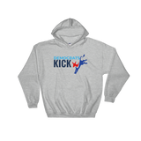 Democrats Kick A - white Hooded Sweatshirt